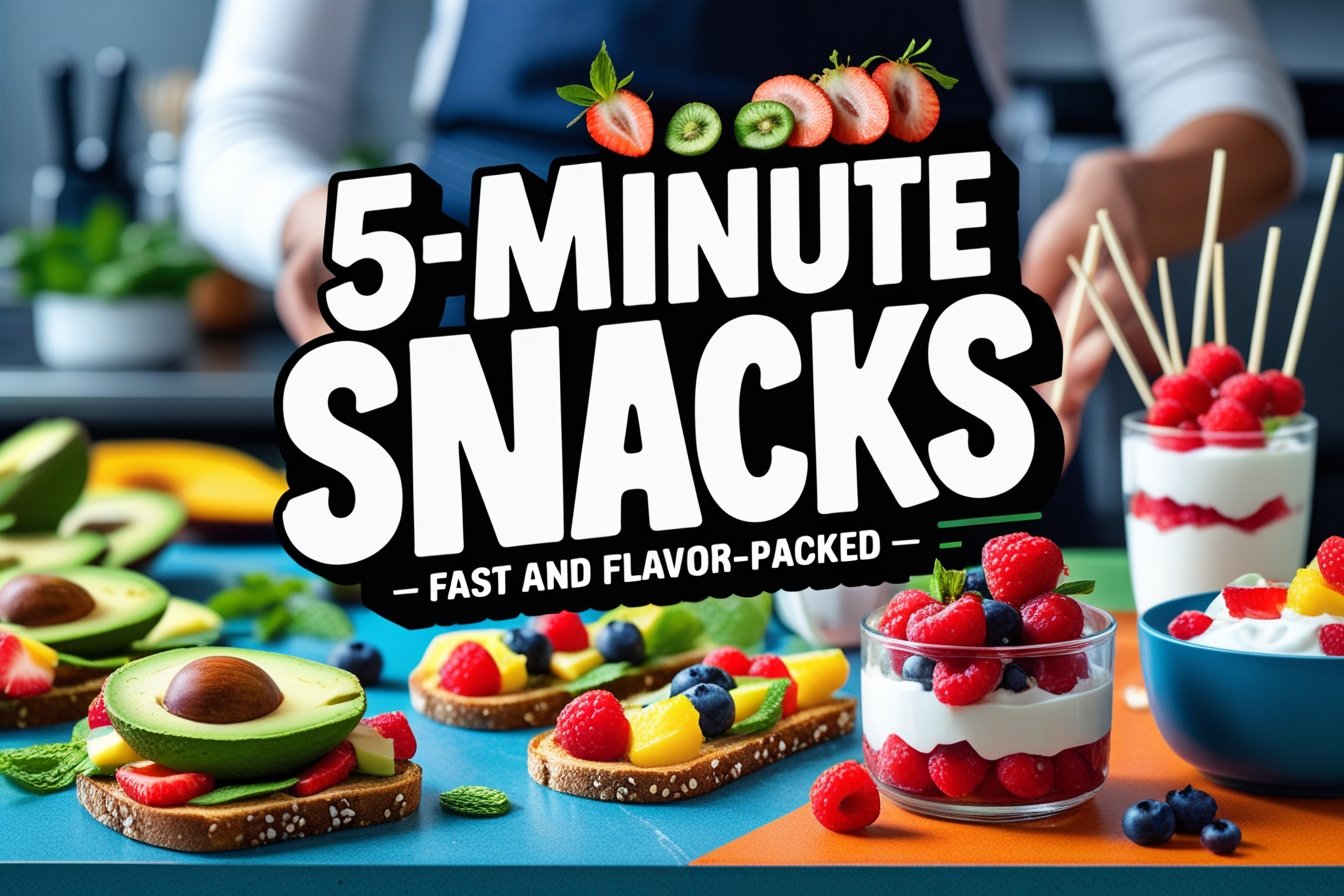 5-Minute Snacks | Fast and Flavor-Packed